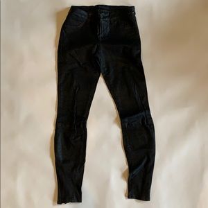 J Brand Maria high rise skinny leather pants